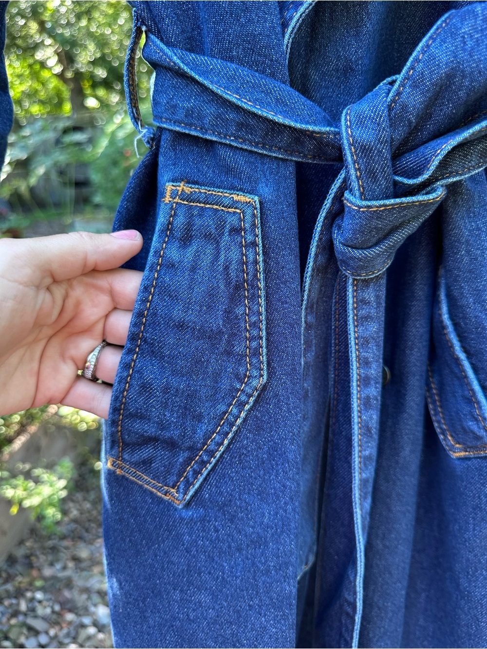 Universal Thread Denim Coat - Picture 8 of 10